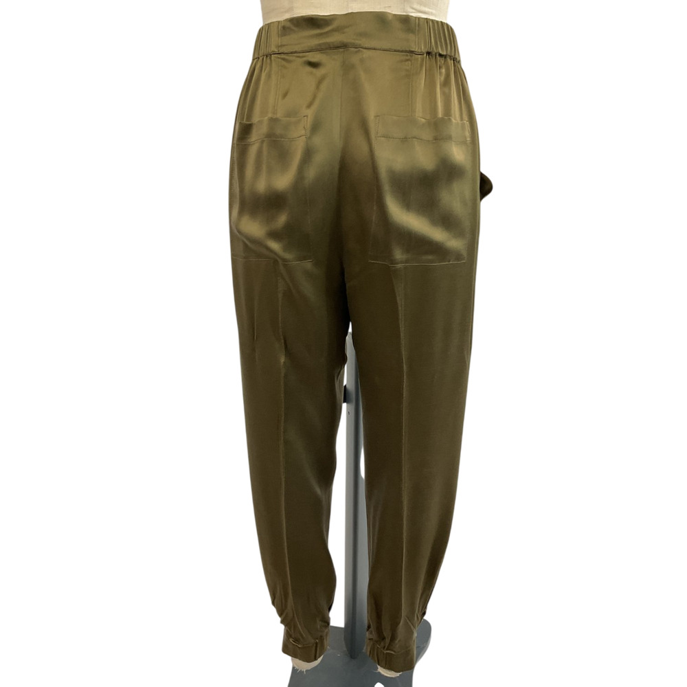 Nicholas Silky Khaki Neha Pants Size 4 - Picture 3 of 4